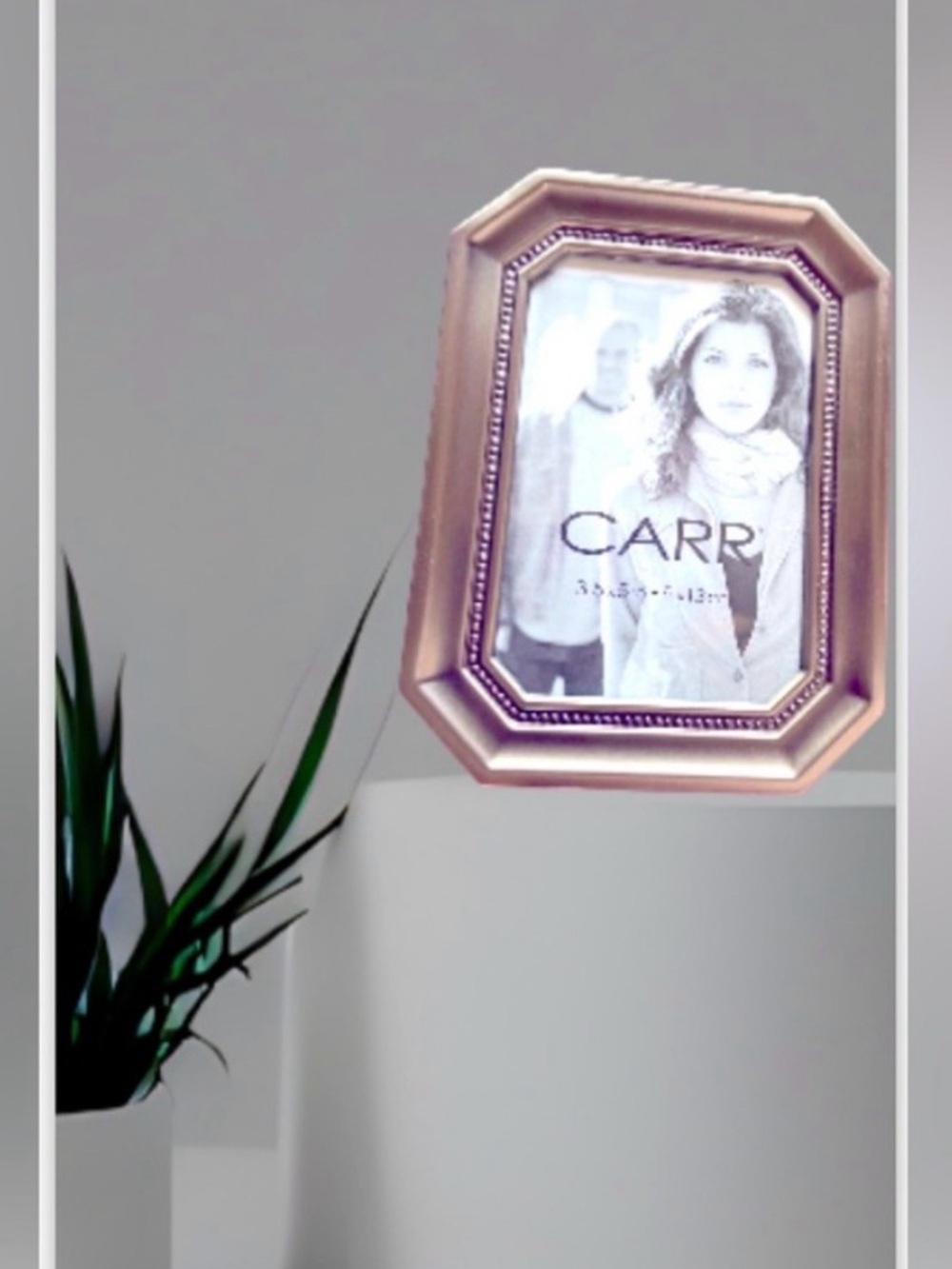 NWT Vintage Antique Carr 3.5”x 5” Boho Metal beaded table top Picture Frame